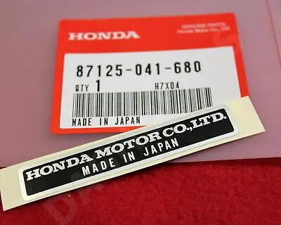 Genine Oem Honda Made In Japan Name Plate Decal Sticker Emblem • £7.95