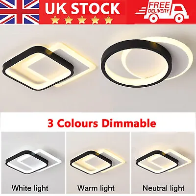 Modern LED Lamp Ceiling Lights Ceiling Light Chandeliers For Living Room Bedroom • £11.98