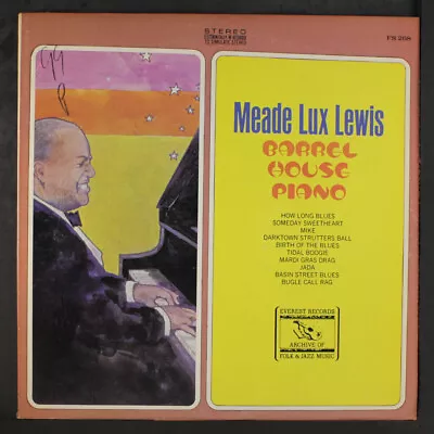 MEADE LUX LEWIS: Barrel House Piano EVEREST 12  LP 33 RPM • $6