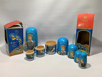 Vtg Lucille Ball I Love Lucy VITAMEATAVEGAMIN Nesting Doll Russian Nesting Dolls • $45