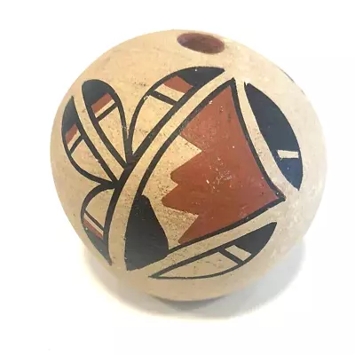 Native American Pueblo Jemez Pottery Seed Pot Handmade Vintage Miniature Signed • $23.98