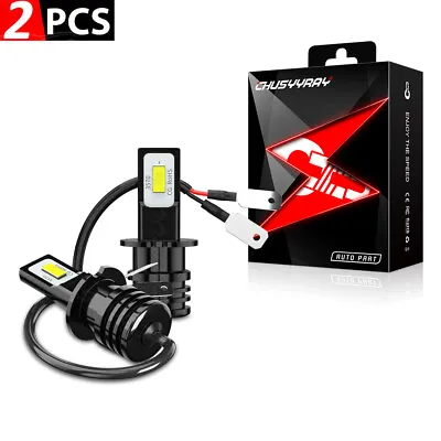 Upgrade H3 LED Headlight Fog Light Bulbs Kit 55W 9800LM 6000K White Super Bright • $19.98