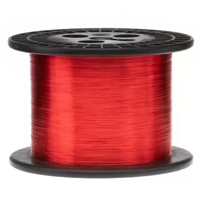 27 AWG Gauge Heavy Copper Magnet Wire 2.5 Lb 3928' Length 0.0161  155C Red • $48.64