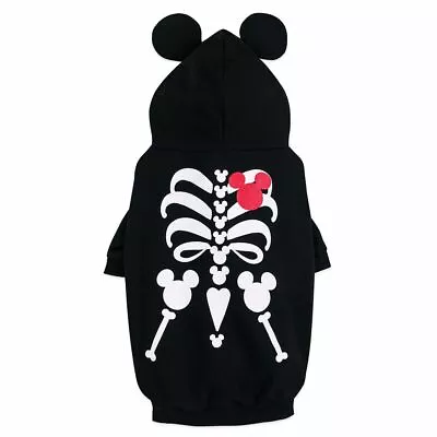 Size Medium Disney Mickey Mouse Skeleton Pet Dog Costume Nwt • $29.74