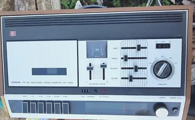 Vintage Hitachi KST-3410 Stereo AM/FM Receiver Cassette Player-No Speakers  • $60