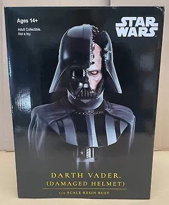 Gentle Giant Star Wars Darth Vader Damaged Helmet Legends In 3-Dimensions Bust • $291.44