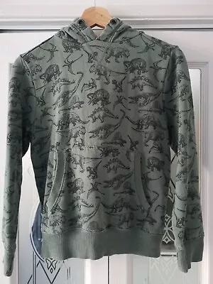 £4.99 • Buy Lovely Next Green Dinosaur Hoodie 10years With Thumb Holes