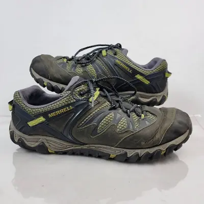 Merrell All Out Blaze Hiking Shoes Mens 14M Green J24309 Low Top Waterproof • $37.04