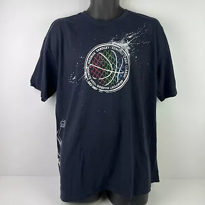 Quicksilver 2007 Basketball Graphic T-Shirt Mens XL Black/White 63/77 • $29.99