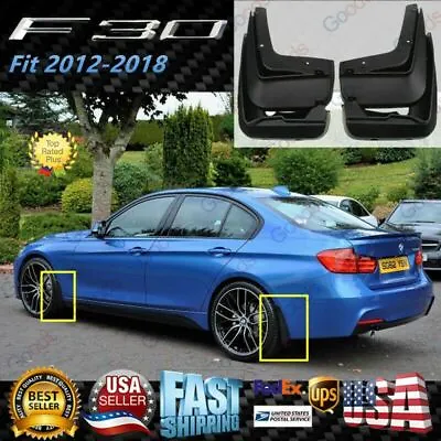 $34.99 • Buy For 2012-2018 BMW 3 Series F30 F31 OE Style Splash Guards Mud Guards Mud Flaps 