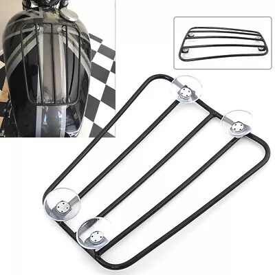 Motorcycle Luggage Rack Front Fuel Tank Cargo Shelf Bracket Black Universal 1pc • $29.98