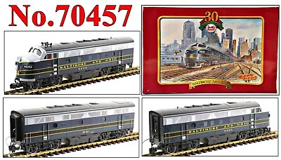 LGB 70457 G-Gauge 30th Anniversary Baltimore & Ohio B&O F7 A-B-A W/Sound 1998 • $1195