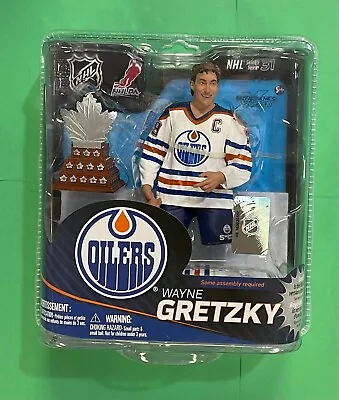 Wayne Gretzky W/ Conn Smythe Trophy Mcfarlane Figure Nhl 31 Edmonton Oilers • $74.99