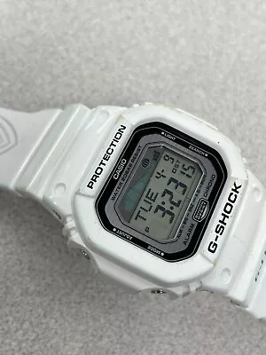 Casio G-Shock GLX-5600-7 G-Lide Tide Moon Graph White Square Digital Watch 5600 • $70