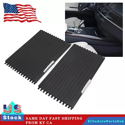 Front Console Cup Holder Roller Blind Cover Kit For BMW X5 X6 E70 E71 07-14 • $25.89