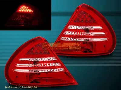 FIT FOR MITSUBISHI MIRAGE 1999-2002 Red Clear LED Taillights Tail Lights • $124.98