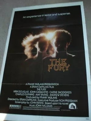 THE FURY  A Brian DePalma Film  Original 1973 O/S  Kirk Douglas  John Cassavetes • $85