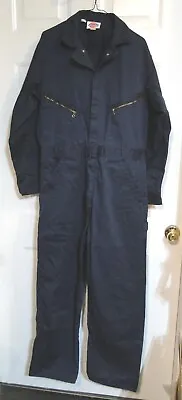 Dickies Men's Deluxe Blue Long Sleeve Coveralls Size 42 Long • $14