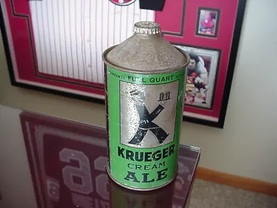 Krueger Cream Ale Quart Can Cone Top Beer Can • $279