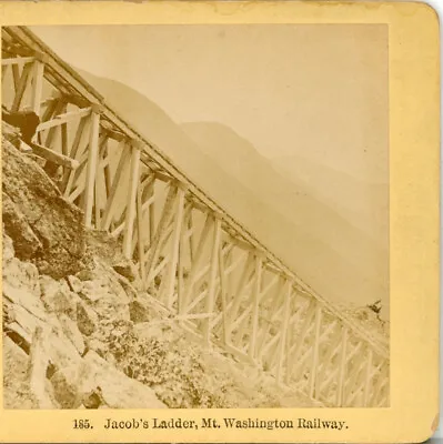 NEW HAMPSHIRE Jacob's Ladder Mt Washington--Kilburn Stereoview A78 • $5.95