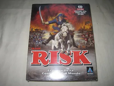 Hasbro Interactive RISK French Edition Windows 95 Big Box CD PC Game NEW SEALED • $40