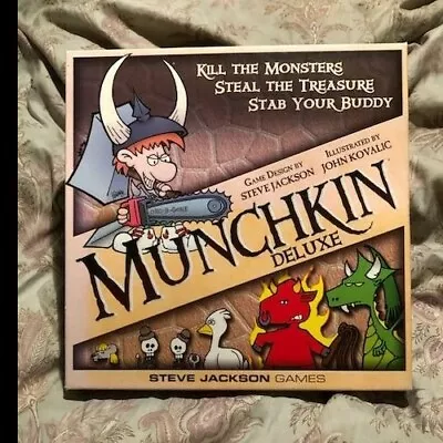 Munchkin Deluxe Board Game Steve Jackson Games 1483 Complete  • $13