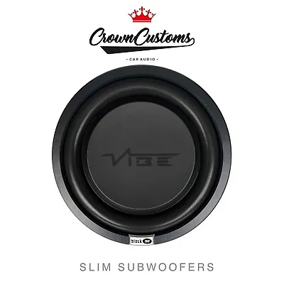 Vibe 12 Inch Slimline Car Subwoofer 900 Watts Max Bass Speaker Compact Amplifier • $205.34