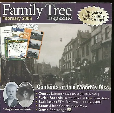 Family Tree Magazine CD - February 2006 /  Promo CD Rom - New & Sealed • £1.60