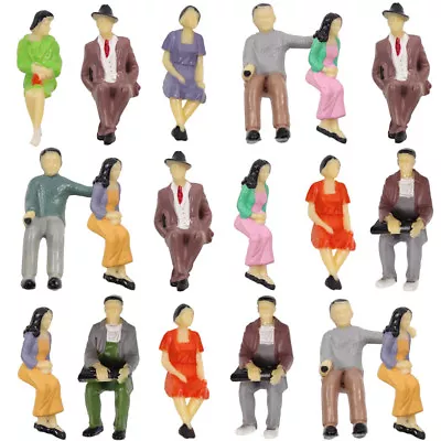 P30S 36pcs G Scale 1:30 Seated Painted Figures People • $18.99