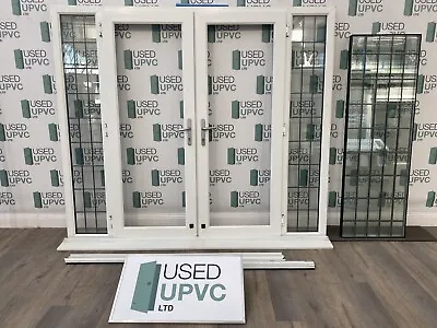£849.90 • Buy Upvc Pvcu French Doors White Leaded Georgian Bars Sidelights External Exterior