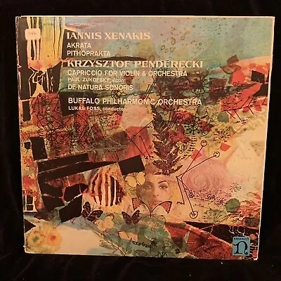 $10 • Buy PAUL ZUKOFSKY Violin - XENAKIS & PENDERECKI - Lukas Foss - NONESUCH ST LP