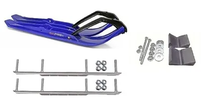 C&A Pro Blue XPT Snowmobile Skis W/ 7.5  Shaper Bars Complete Kit • $487.05