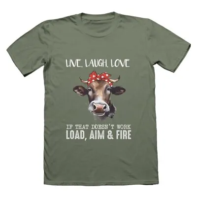 Live. Laugh Love T-Shirt | Ideal Funny Tee For Any Cow Lover • £13.99