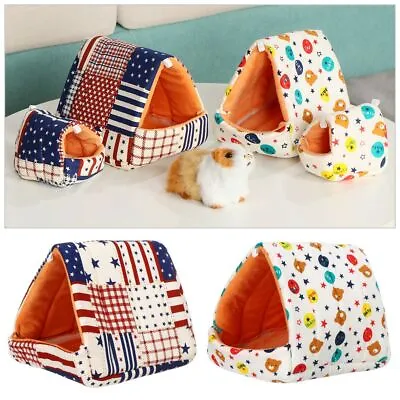 £6.86 • Buy Comfortable Hamster House Small Animal Sleeping Bed Guinea Pig Nest Warm Mat