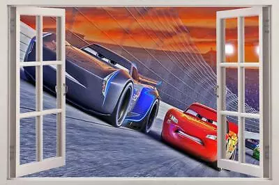 Cars 3 Movie Disney 3D Window Decal Wall Sticker Lightning Mcqueen Home Art J202 • $12.74