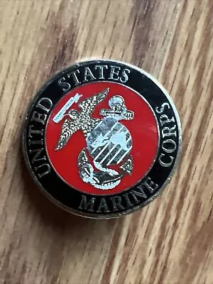 Vtg United States Marine Corps USMC EGA Eagle Globe Anchor Round Belt Buckle • $9.97