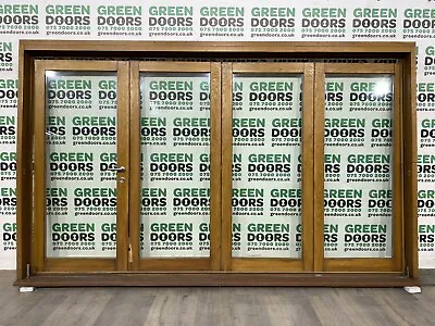 Wooden Bifold Door Timber Solid Oak Used Bespoke External Exterior Wide • £1901.52