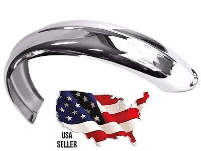 CHROME 5  WIDE RIB RIBBED FENDER BOBBER Yamaha Honda CB750 CHOPPER Xs 650 Cb 750 • $307.59