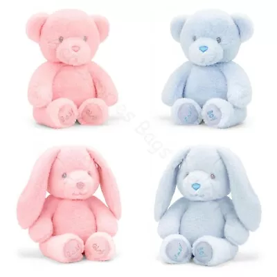 New Baby Teddy Bear Bunny Baby Boy Girl Eco Soft Toy Gift Pink Blue 16-25cm ~abg • £16.95