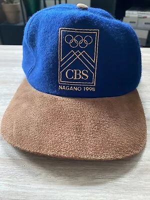 Vintage 1998 CBS Nagano Winter Olympics Adjustable Hat  • $7.99