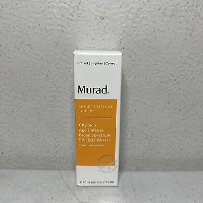 Murad City Skin Age Defense  SPF 50 PA++++  Sunscreen 1.7oz / 50ml. Exp 2024+ • $26.95