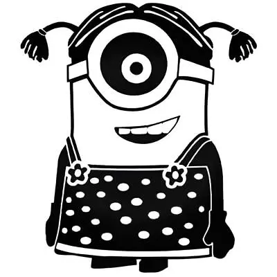 Girl Minion Decal Sticker Window VINYL DECAL STICKER Car Laptop • $4