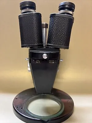 EARLY Vintage 1945 WWII Rare Germany Stereo Microscope Carl Zeiss Jena No.258769 • $185