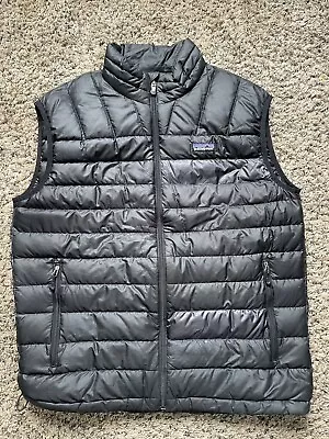 Patagonia Down Sweater Vest Mens Medium Goose Down Puffer Full Zip • $79.99