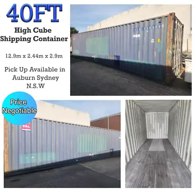 $3999.99 • Buy 40ft High Cube Shipping Container Pick Up Available Auburn Sydney Good Condition