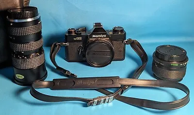 Mamiya NC1000 Film Camera W/ 1.14 50mm & 3.8 70-150 Zoom Lenses • $80