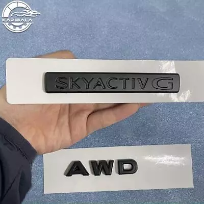 2x Matte Black For Ma-z All Models AWD & SKYACTIV G Letter Nameplate Emblem NEW • $31.34