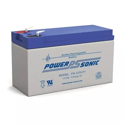 POWER SONIC PS1270  7Ah 12V Sla Battery F1 Terminal Sealed Lead Acid Size:151 X • $26.40