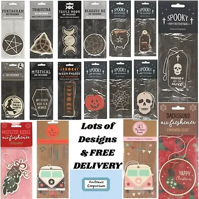 £1.10 • Buy Mystical Goth Gothic Halloween Car Air Fresheners Pentagram Coffin Broom Witch