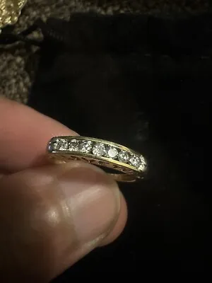 10kt Solid Gold Size 6 Natural Diamond I Love You Ring • $160